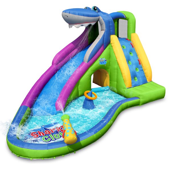 Action Air 15 X 105 Bounce House Inflatable With Water Slide And Air Blower And Reviews Wayfair 5699